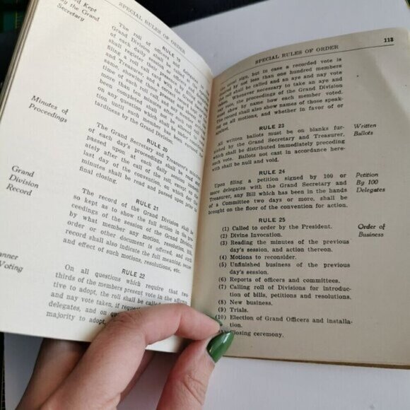 1936 Constitution Railroad Telegraphers Booklet Railway Workers Mutual Benefit - Picture 10 of 10